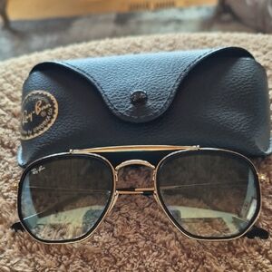 Ray-Ban Marshall II Gold Frame Sunglasses with Black Case